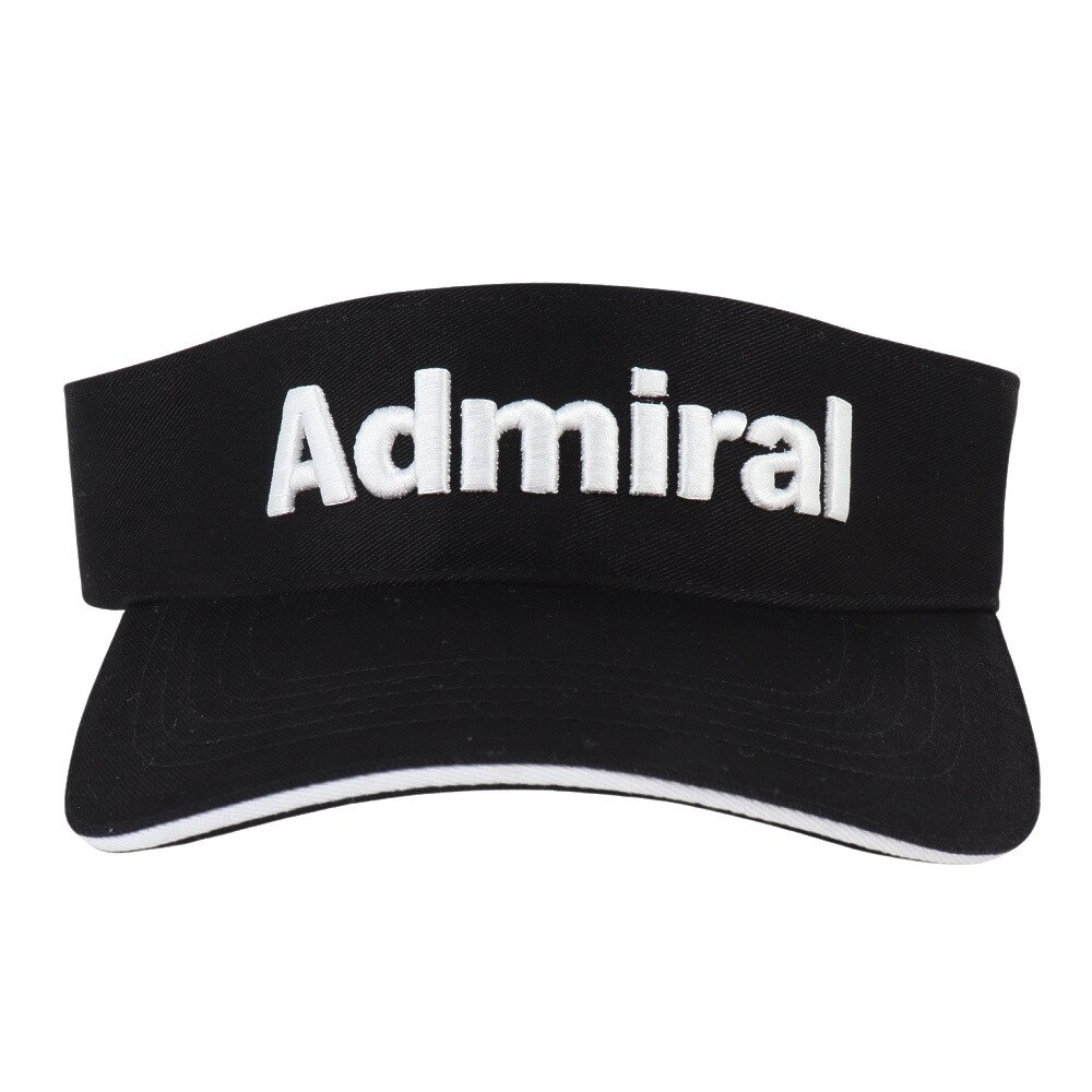 アドミラル ゴルフ（Admiral GOLF）（メンズ、レディース）バイザー ロゴ シシュウベーシック ADMB324F-BLK