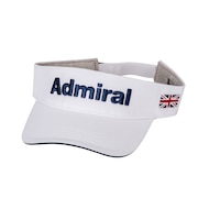 アドミラル ゴルフ（Admiral GOLF）（メンズ）ゴルフ バイザー ロゴ刺しゅうベーシック ADMB324F-WHT