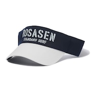 ROSASEN（メンズ）メンズ T/Cツイルバイオウォッシュ配色バイザー 046-58332-098