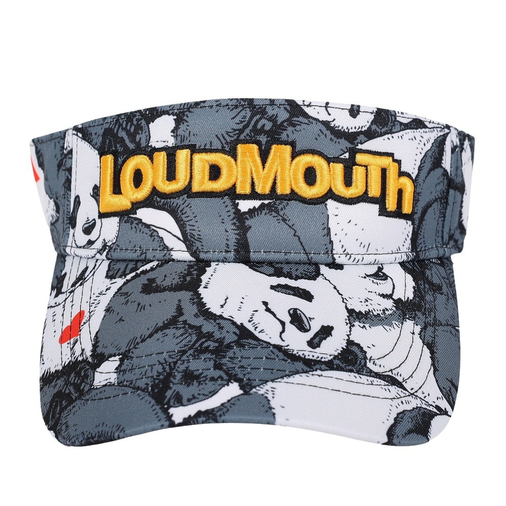 ラウドマウス（LOUDMOUTH）（メンズ）ゴルフ サンバイザー レスティングパンダズ 763903-348