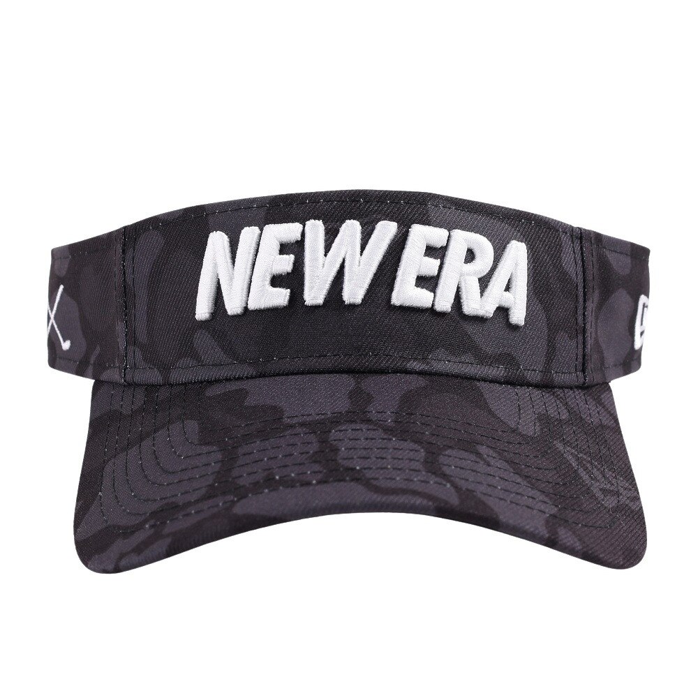 ニューエラ（NEW ERA）（メンズ）ゴルフ サンバイザー ダックハンターカモ ブラック 13517836