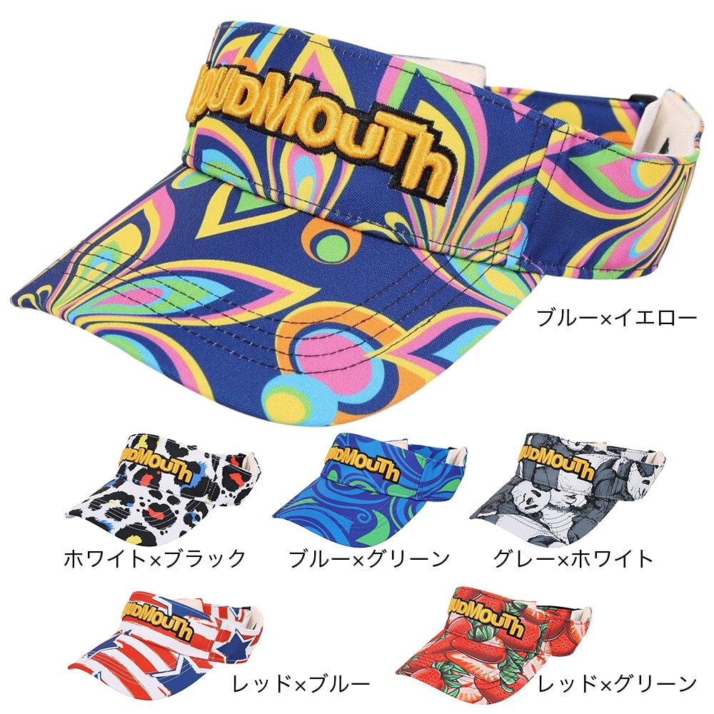 ラウドマウス（LOUDMOUTH）（メンズ）ゴルフ サンバイザー インディペンデンスフラッグ 763903-349