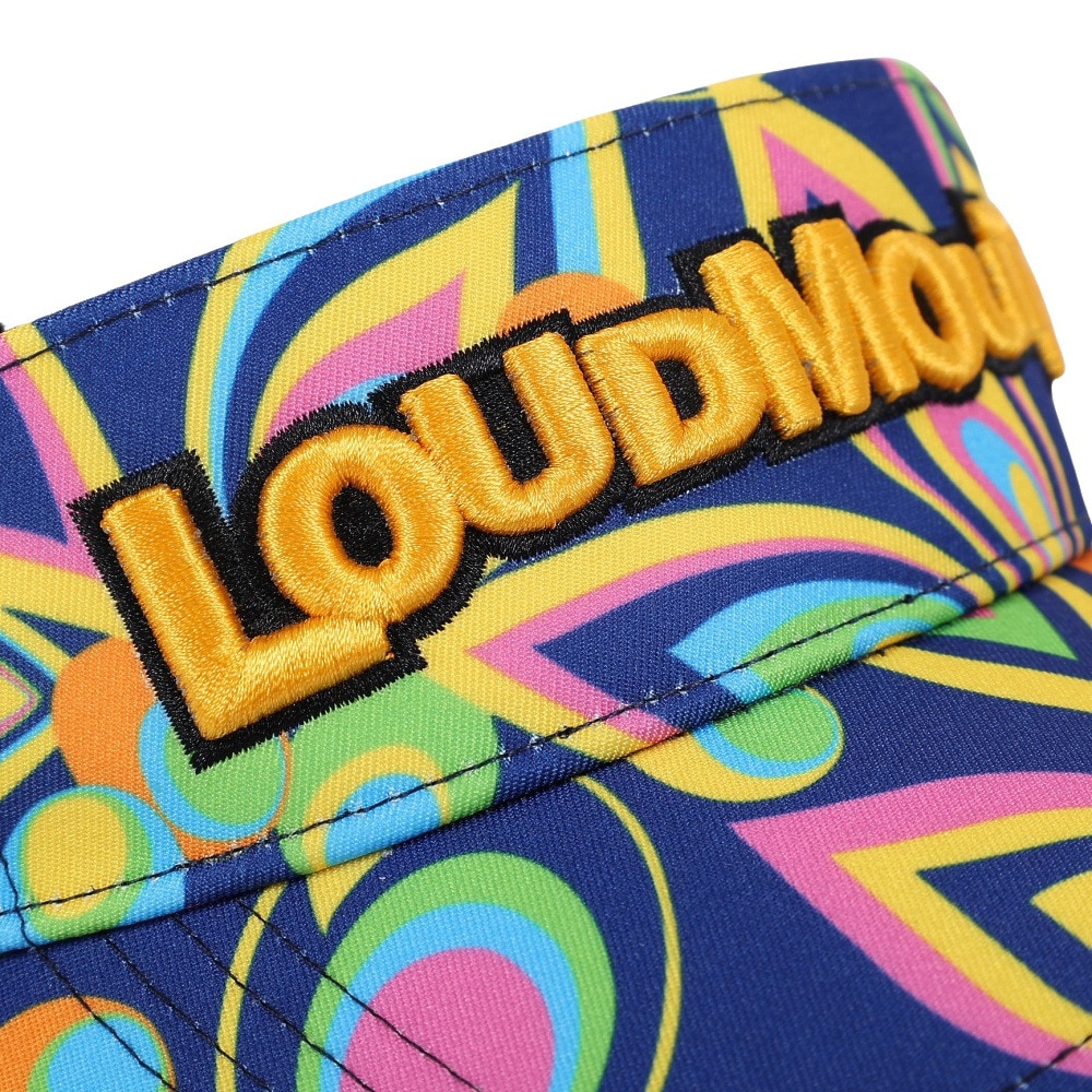 ラウドマウス（LOUDMOUTH）（メンズ）ゴルフ サンバイザー シャガデリックブルー 763903-75