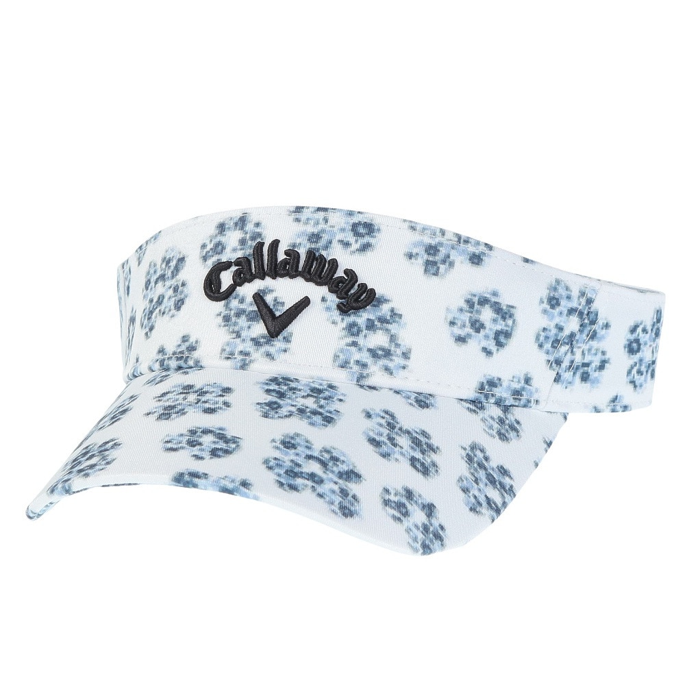 キャロウェイ（CALLAWAY）（メンズ）ゴルフ 吸汗 速乾 フラワーピクセル総柄バイザー C23191114-1030