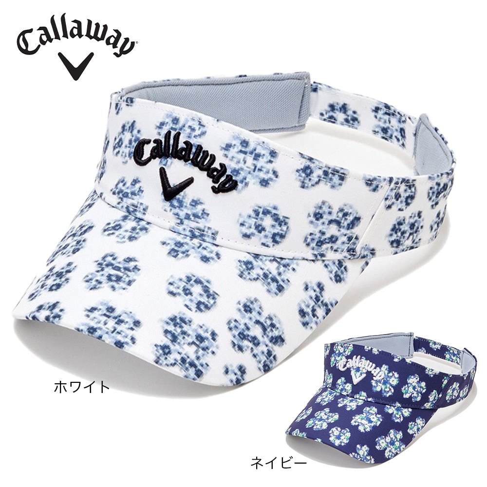 キャロウェイ（CALLAWAY）（メンズ）ゴルフ 吸汗 速乾 フラワーピクセル総柄バイザー C23191114-1120