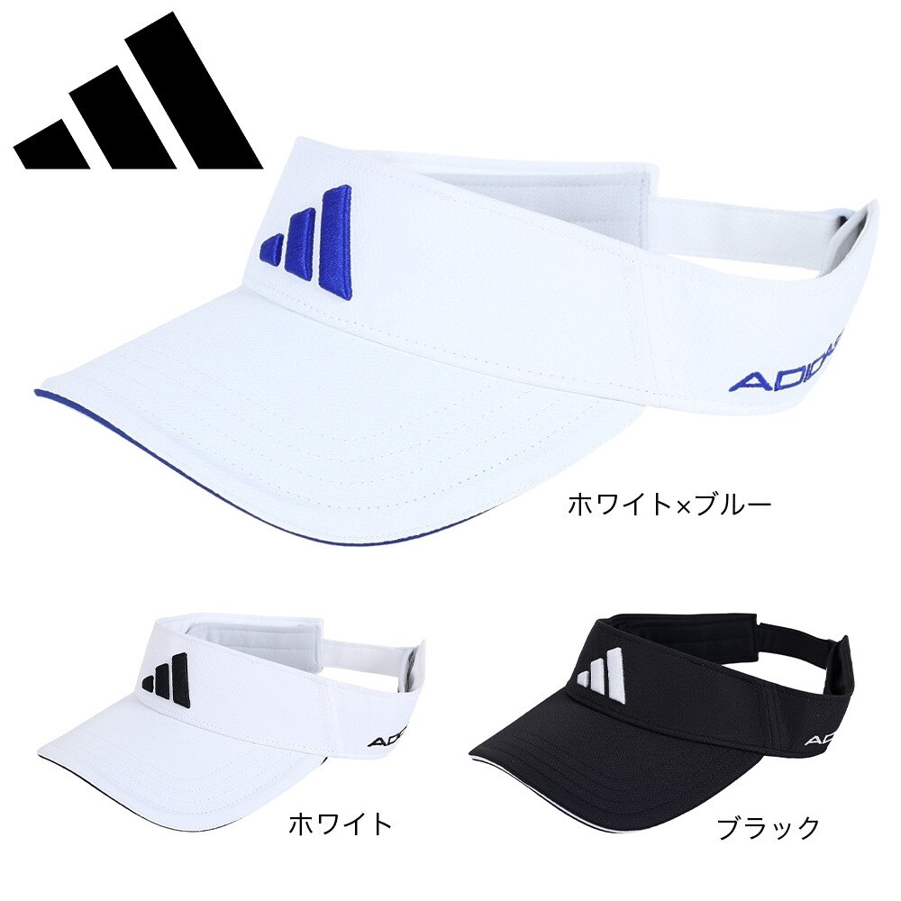 アディダス（adidas）（メンズ）ゴルフ サイドロゴ バイザー MGS04-HS4430