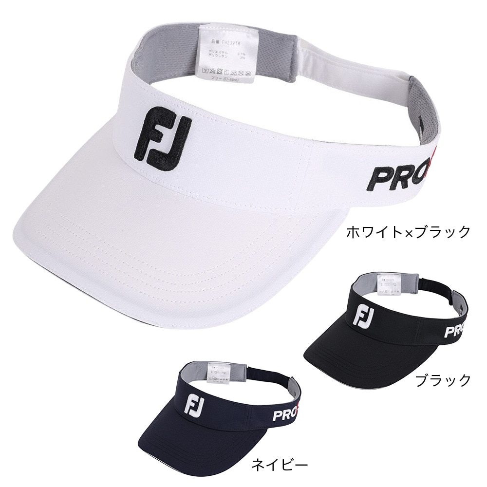 フットジョイ（FOOT JOY）（メンズ）ゴルフ 23 ツアーバイザー BK FH23VTR-01