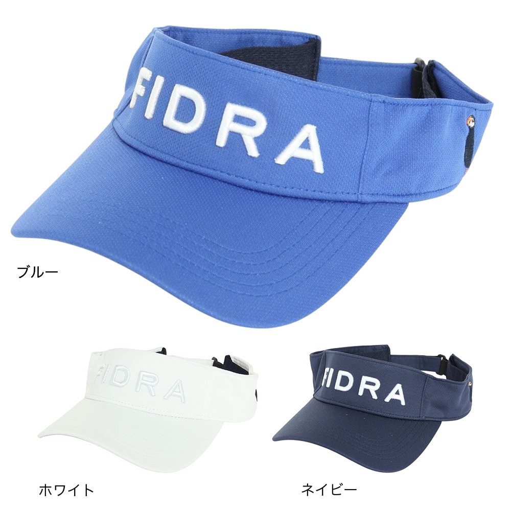 フィドラ（FIDRA）（メンズ）ゴルフ 吸汗 速乾 接触冷感 ピンメッシュバイザー FD5PVD02 WHT