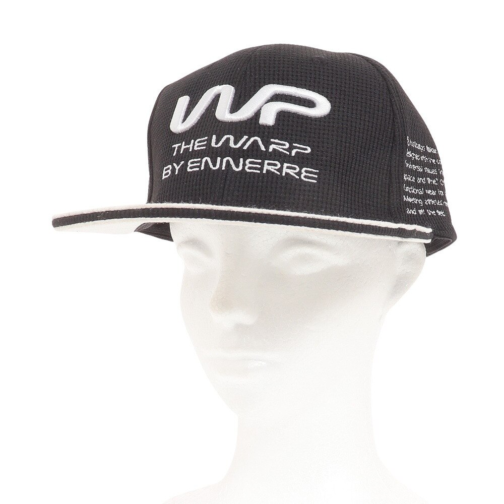 ザ・ワープ・バイ・エネーレ（The Warp By Ennerre）（メンズ）ゴルフ 吸汗 速乾 接触冷感 サーマルフラットバイザーキャップ WG5PVA03 BLK