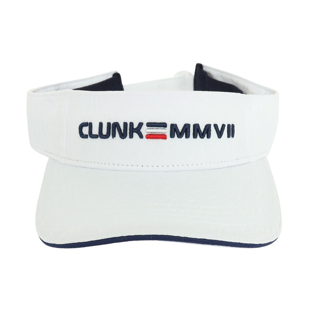 クランク（CLUNK）（メンズ）ゴルフ 吸汗 速乾 接触冷感 エンボスバイザー CL5PVD03 WHT