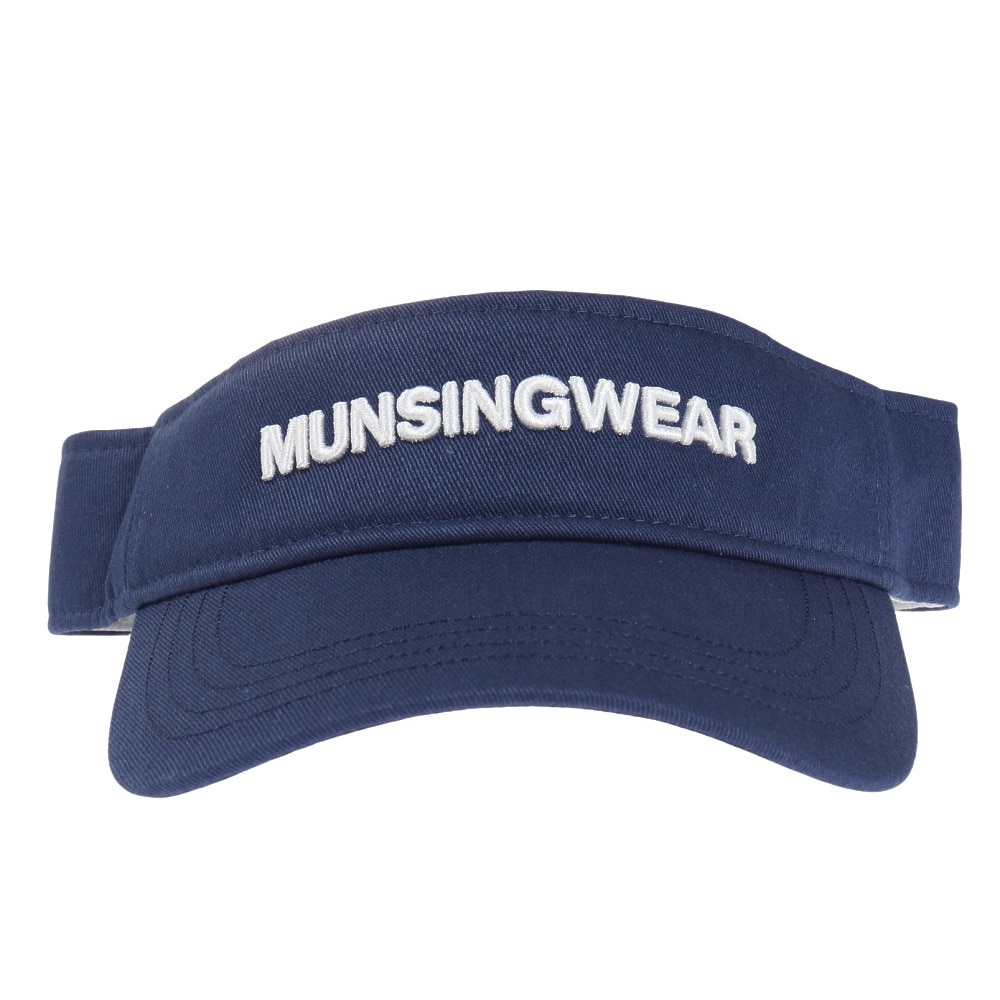 マンシングウエア（MUNSING WEAR）（メンズ）ゴルフ 吸汗 速乾 ロゴデザインバイザー MGBVJC55CH NV00