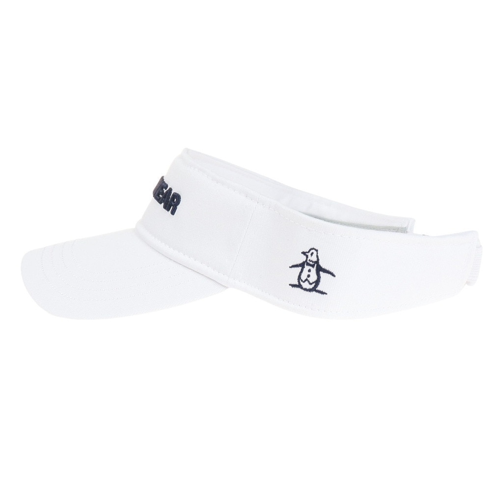 マンシングウエア（MUNSING WEAR）（メンズ）ゴルフ 吸汗 速乾 ロゴデザインバイザー MGBVJC55CH WH00