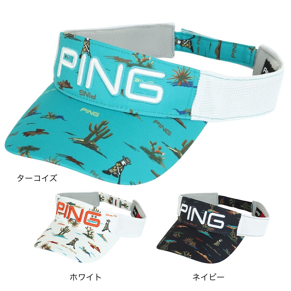 ピン（PING）（メンズ）ゴルフ プレイオンザデザートバイザー HW-A2304 VISOR NV 36807