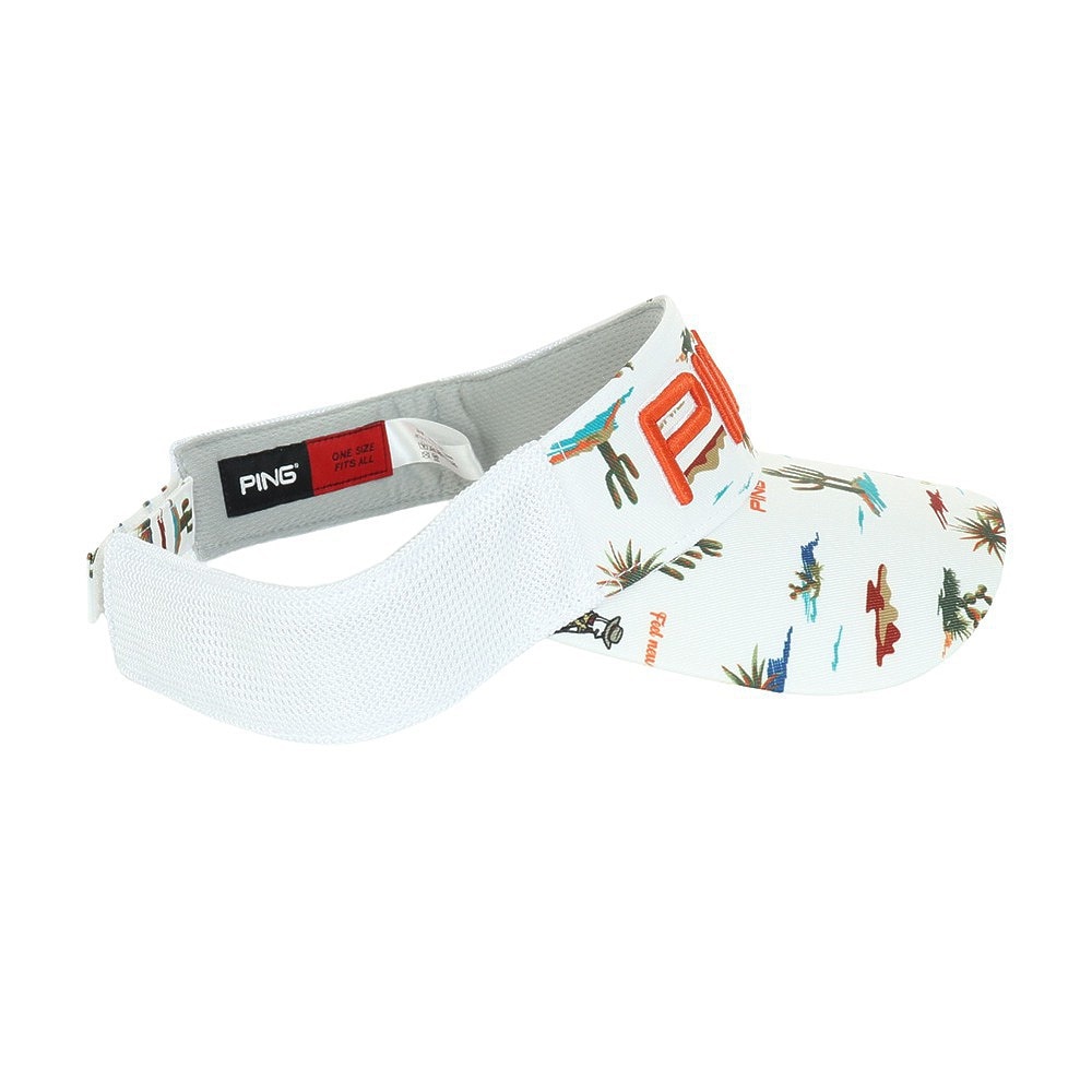 ピン（PING）（メンズ）ゴルフ プレイオンザデザートバイザー HW-A2304 VISOR WH 36807