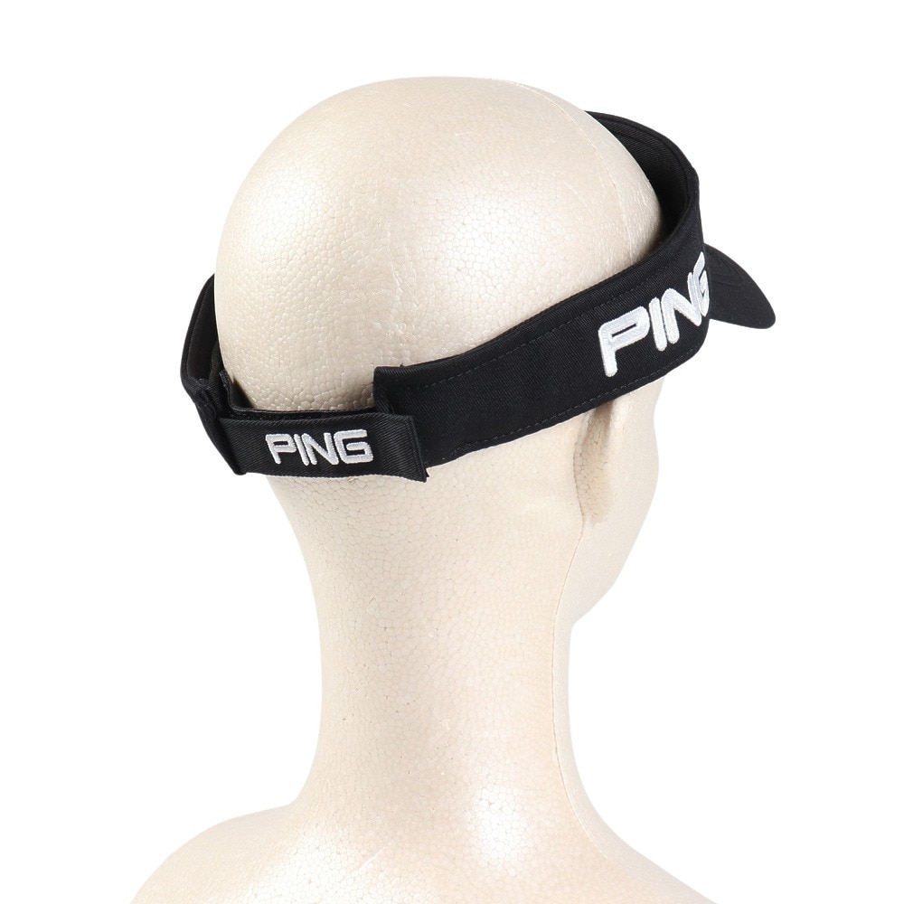 ピン（PING）（メンズ）ゴルフ 抗ウイルス バイザー HW-P2302 DEO.0 BK 36786