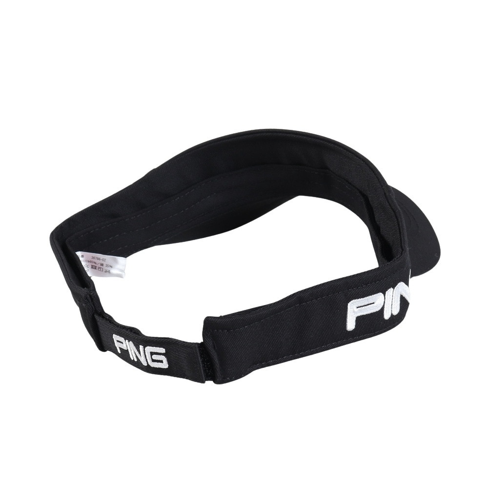 ピン（PING）（メンズ）ゴルフ 抗ウイルス バイザー HW-P2302 DEO.0 BK 36786