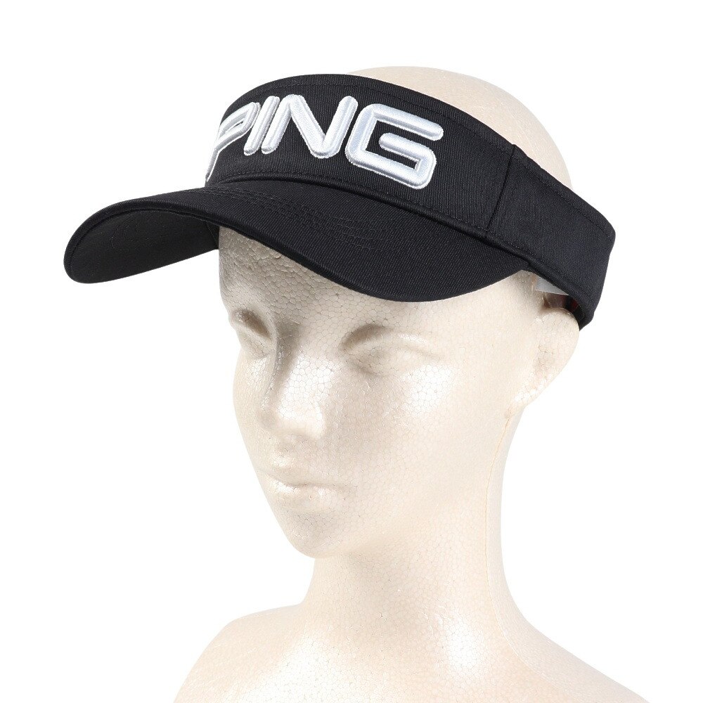 ピン（PING）（メンズ）ゴルフ 抗ウイルス バイザー HW-P2302 DEO.0 BK 36786