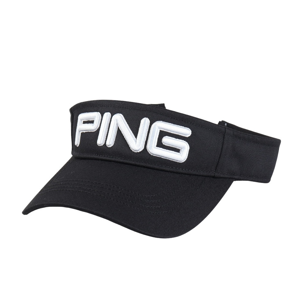 ピン（PING）（メンズ）ゴルフ 抗ウイルス バイザー HW-P2302 DEO.0 BK 36786