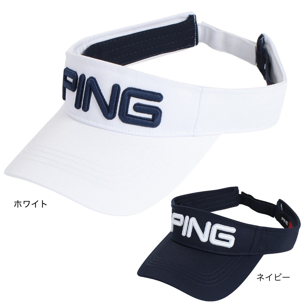 ピン（PING）（メンズ）ゴルフ デオゼロ ツアーデザインサンバイザー HW-P2302 DEO.0 VISOR WH 36786