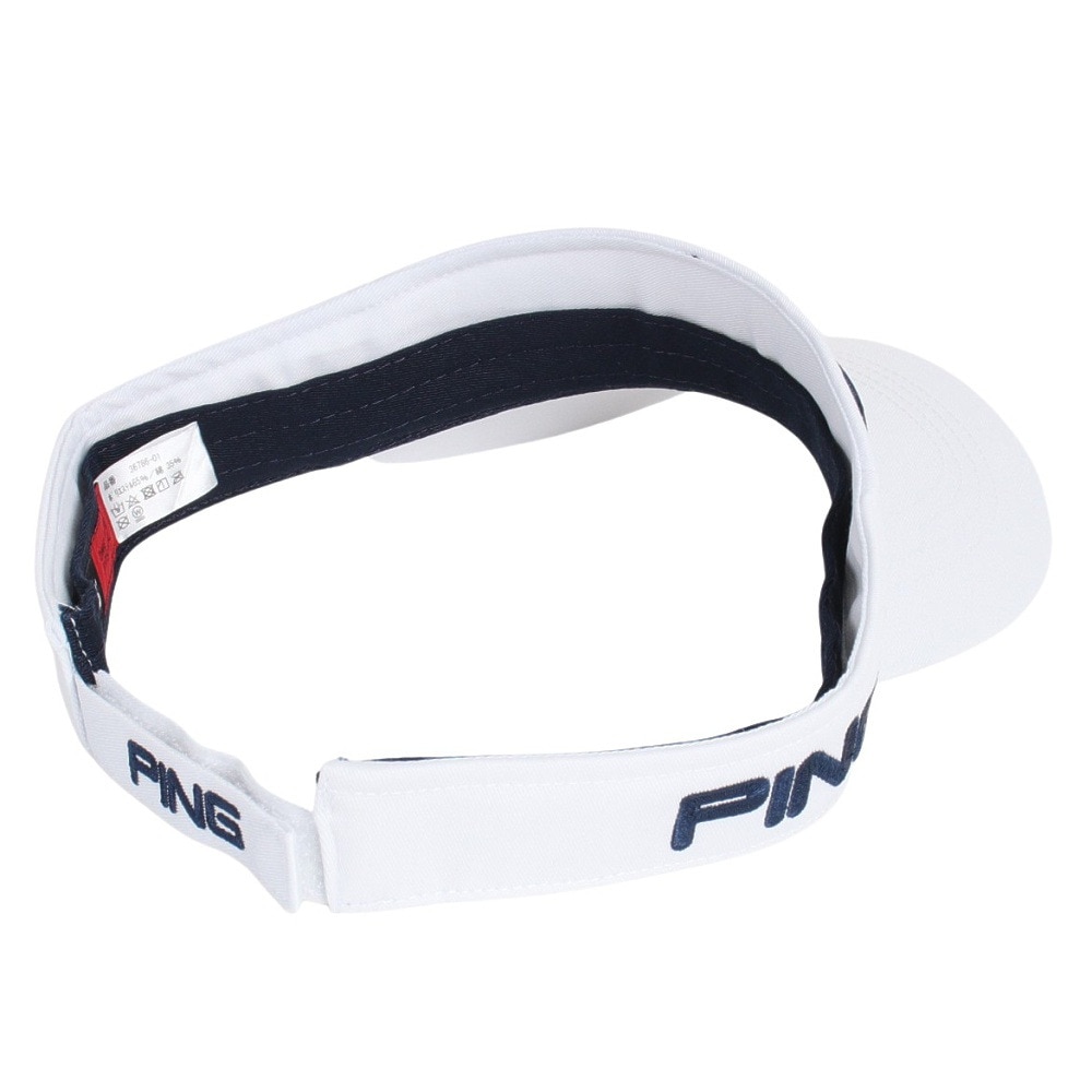 ピン（PING）（メンズ）ゴルフ デオゼロ ツアーデザインサンバイザー HW-P2302 DEO.0 VISOR WH 36786