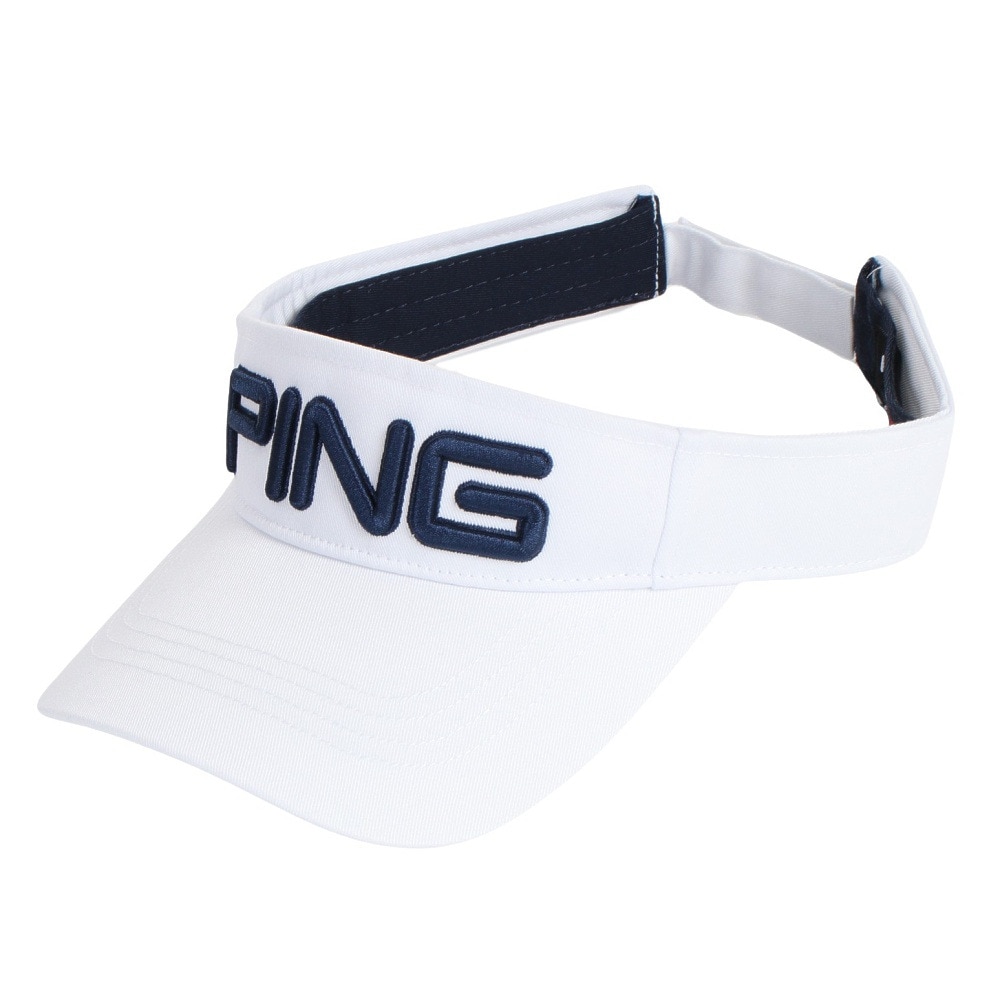 ピン（PING）（メンズ）ゴルフ デオゼロ ツアーデザインサンバイザー HW-P2302 DEO.0 VISOR WH 36786