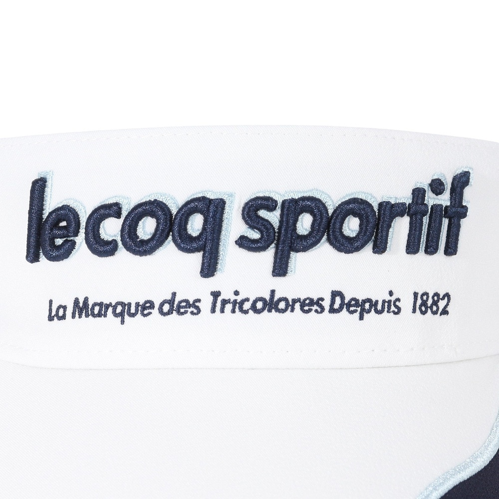 ルコックスポルティフ（lecoqsportif）（メンズ）ゴルフ ゴルファーズサンバイザー QGBWJC50 WH00