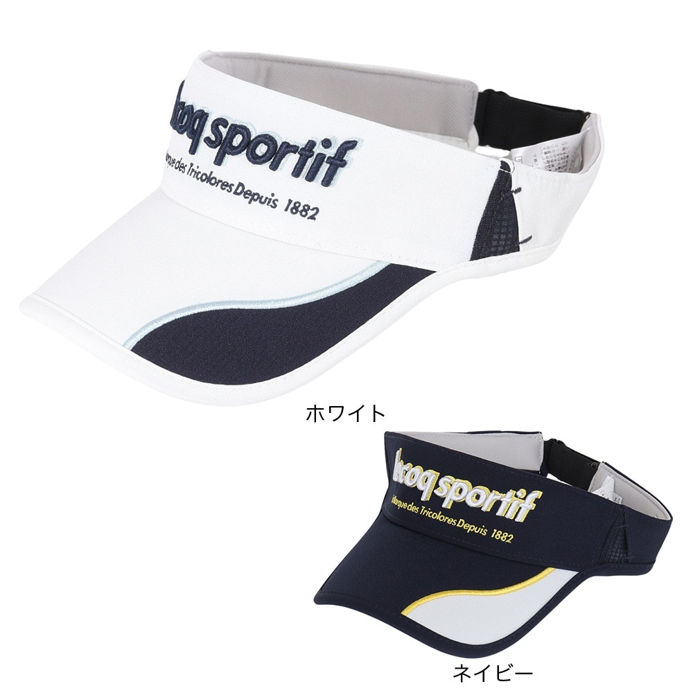 ルコックスポルティフ（lecoqsportif）（メンズ）ゴルフ ゴルファーズサンバイザー QGBWJC50 NV00