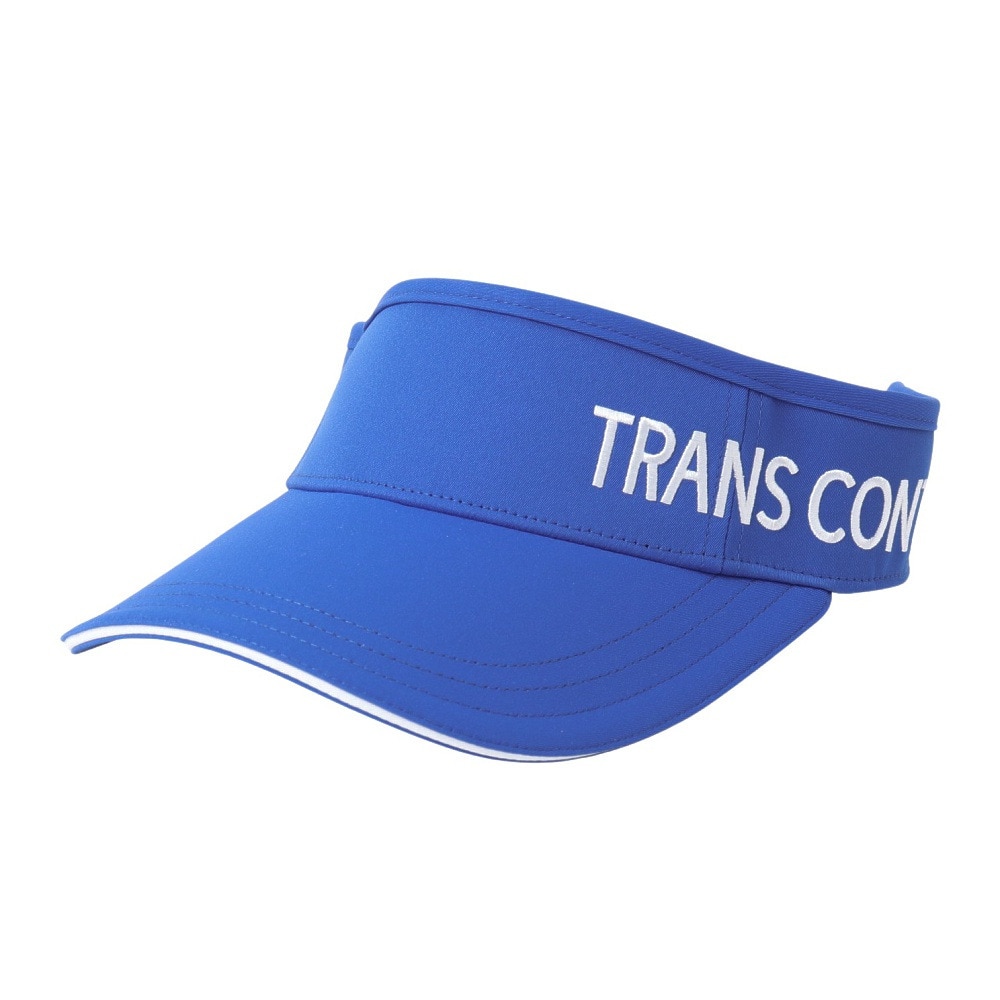 トランスコンチネンツ（TRANS CONTINENTS）（メンズ）ゴルフ ロングロゴバイザー TCV-042 BLU
