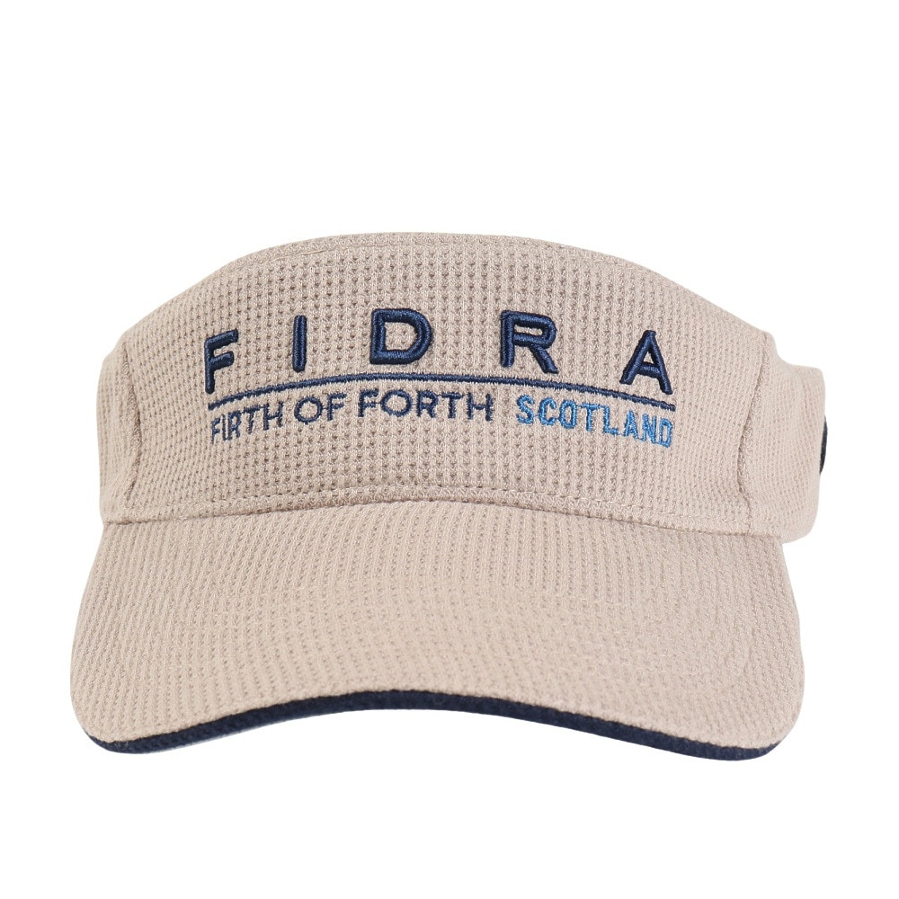 フィドラ（FIDRA）（メンズ）ゴルフ 接触冷感 サーマルバイザー FD5RVD04 BEG