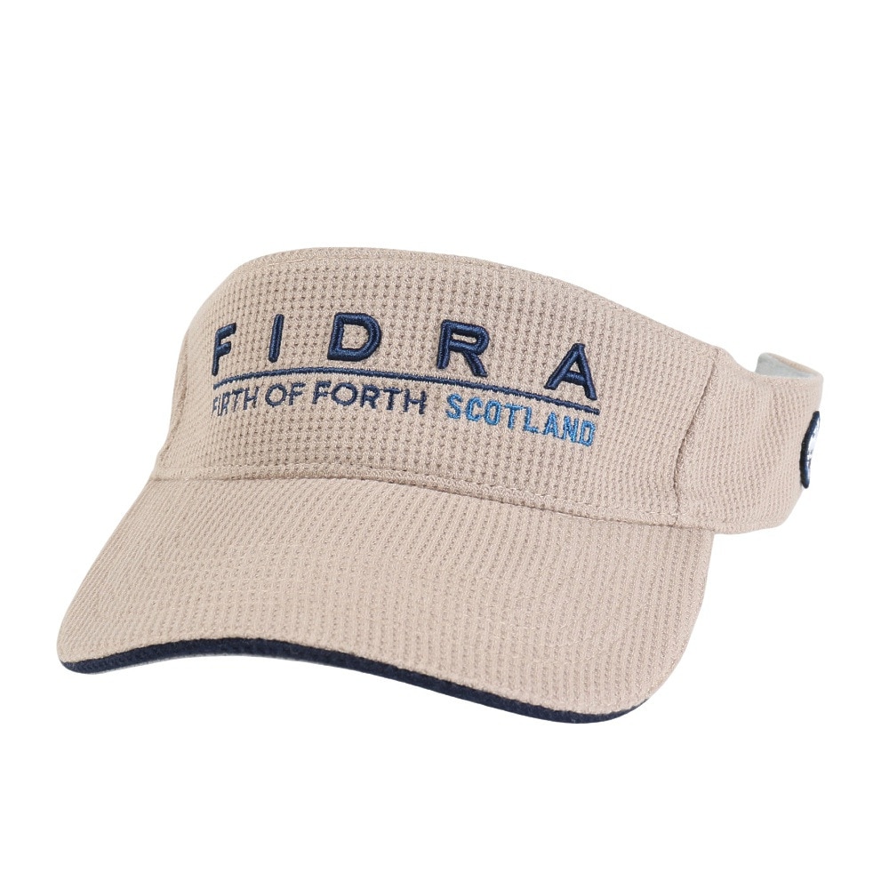 フィドラ（FIDRA）（メンズ）ゴルフ 接触冷感 サーマルバイザー FD5RVD04 BEG