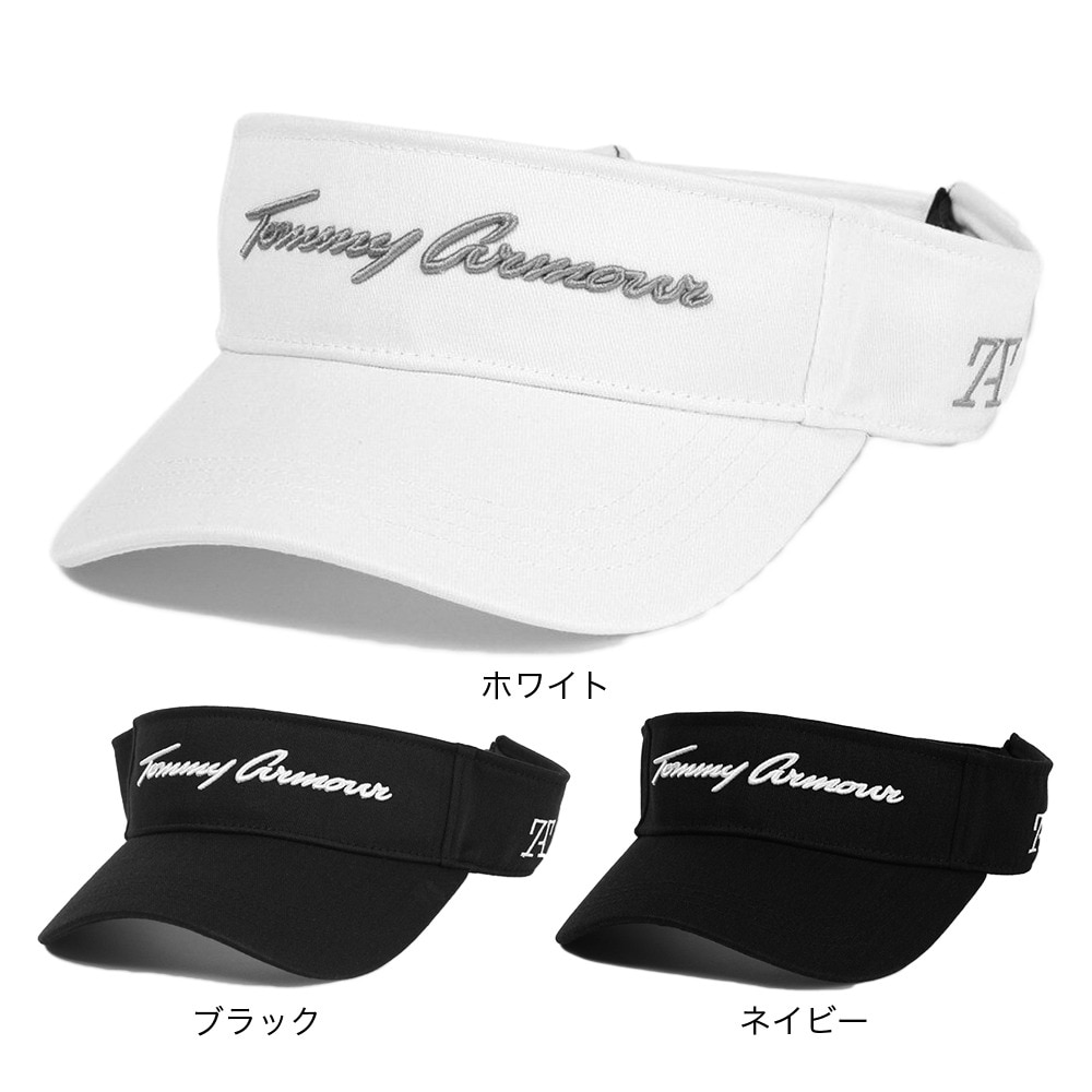 トミーアーマー（Tommy Armour）（メンズ）ゴルフ ベーシックバイザー TAST24B040109 BLK
