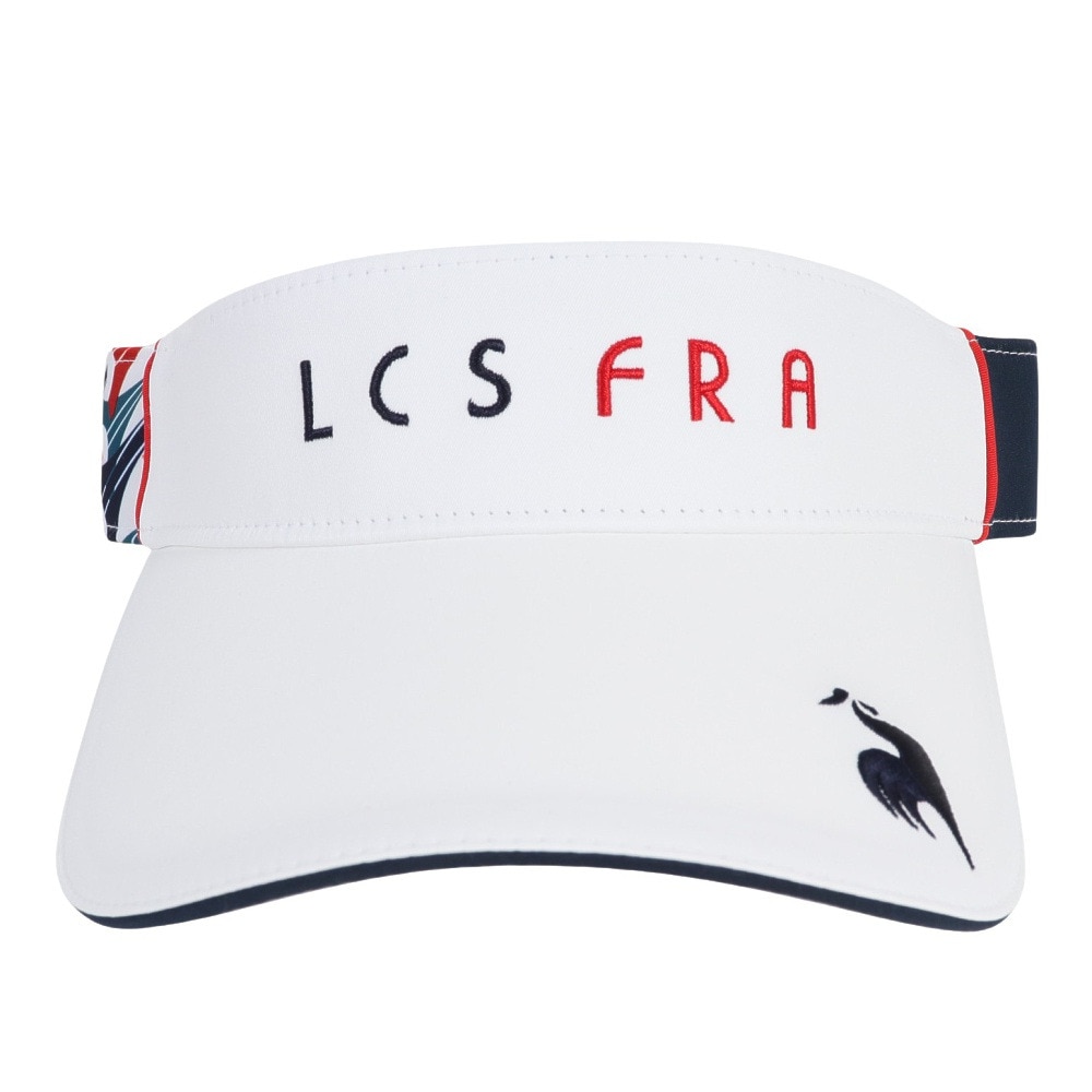 ルコックスポルティフ（lecoqsportif）（メンズ）ゴルフ シーズンモチーフサンバイザー QGBXJC53 WH00