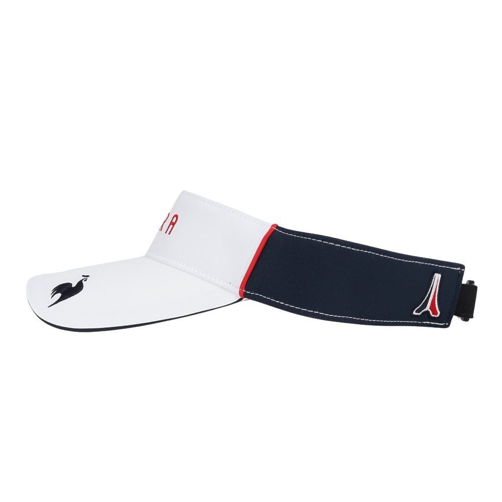 ルコックスポルティフ（lecoqsportif）（メンズ）ゴルフ シーズンモチーフサンバイザー QGBXJC53 WH00