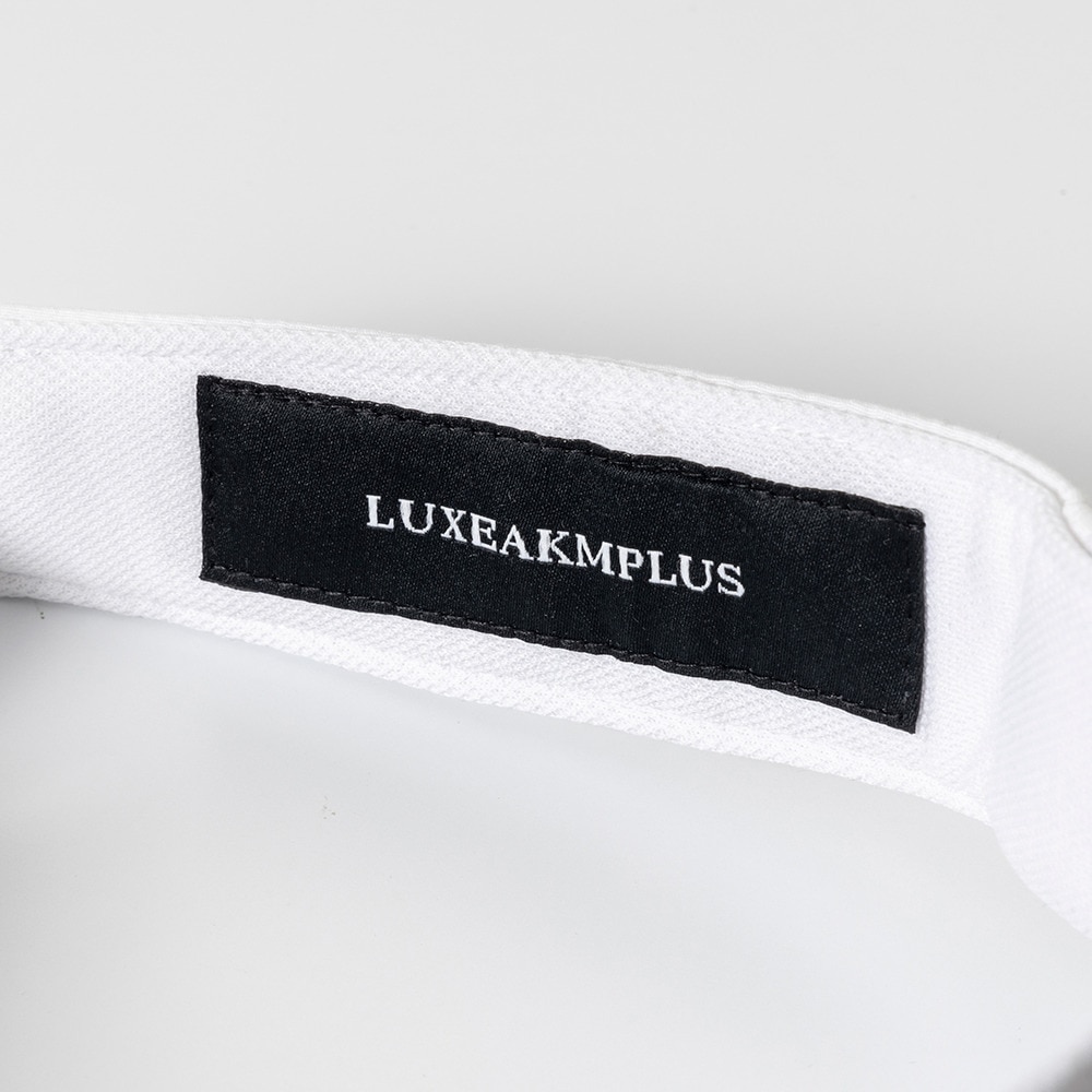 リュクスエイケイエムプラス（LUXEAKMPLU）（メンズ）サークルロゴサンバイザー LAZ-24002white