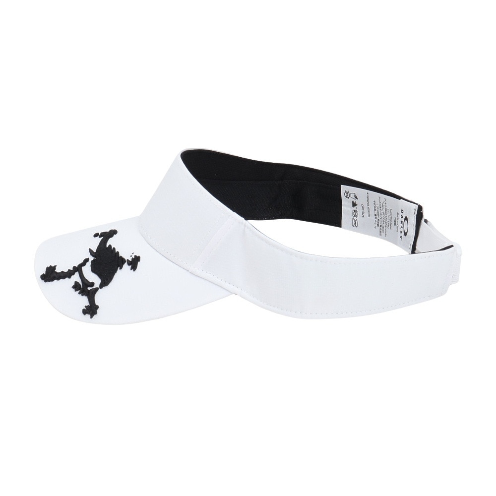 オークリー（OAKLEY）（メンズ）ゴルフ 吸汗速乾 接触冷感 スカル STAPLE バイザー 25.0 FOS902026-100