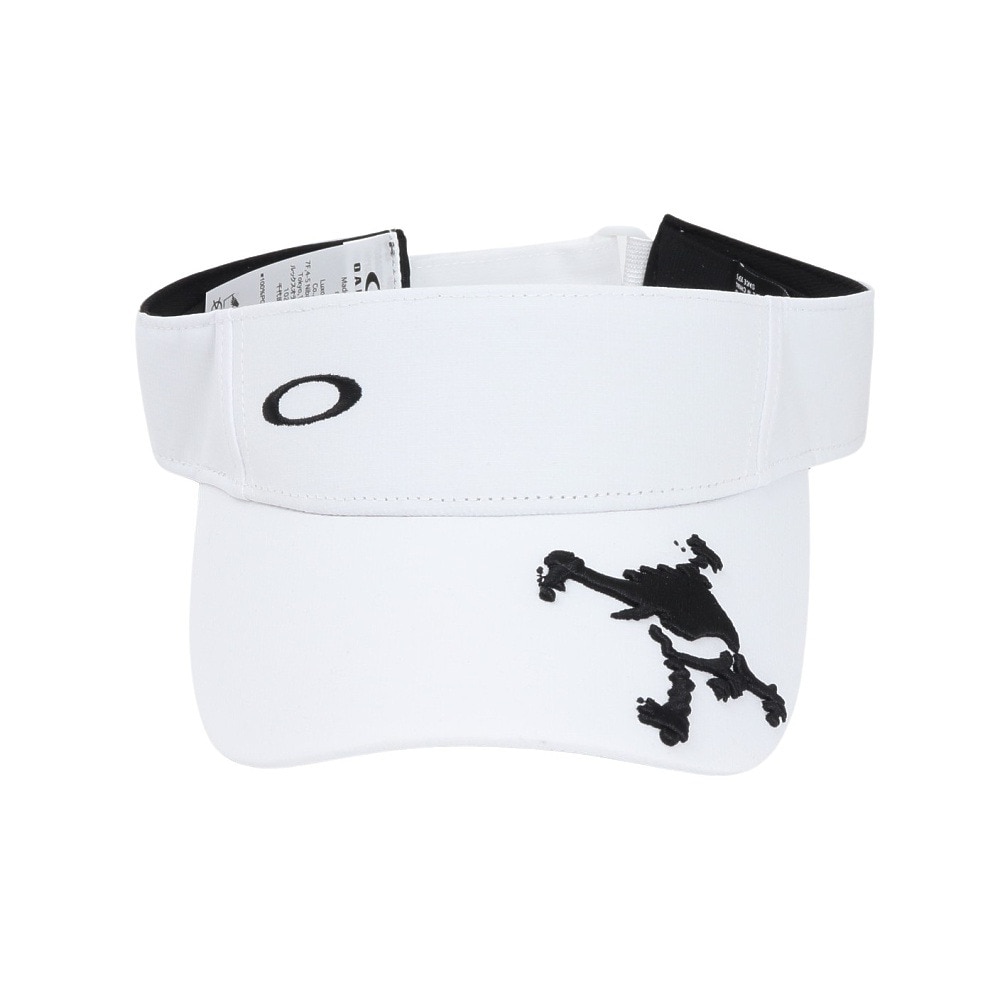 オークリー（OAKLEY）（メンズ）ゴルフ 吸汗速乾 接触冷感 スカル STAPLE バイザー 25.0 FOS902026-100
