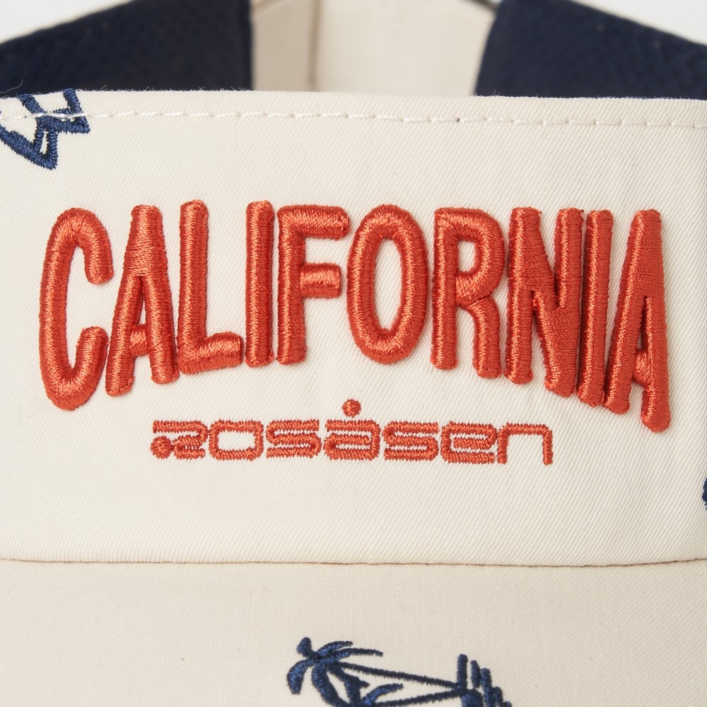 ROSASEN（メンズ、レディース）飛び柄バイザー 046-53203-25SS-006