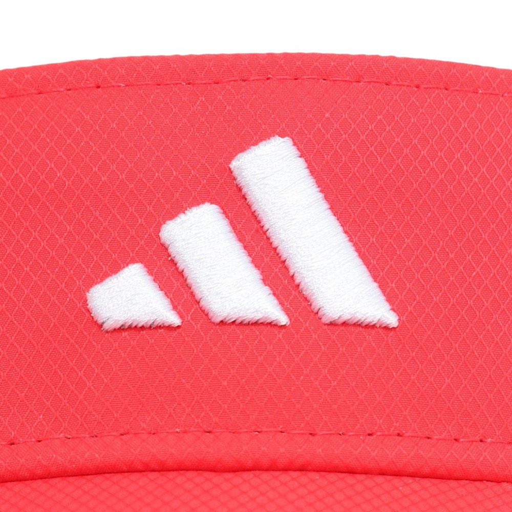 アディダス（adidas）（メンズ、レディース）サイドロゴ バイザー KTK05-JH3649RED