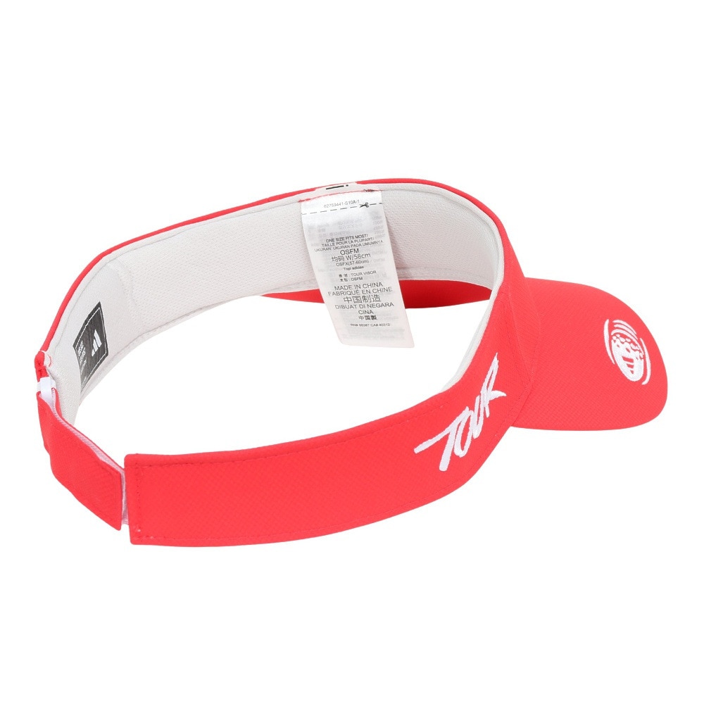 アディダス（adidas）（メンズ、レディース）サイドロゴ バイザー KTK05-JH3649RED