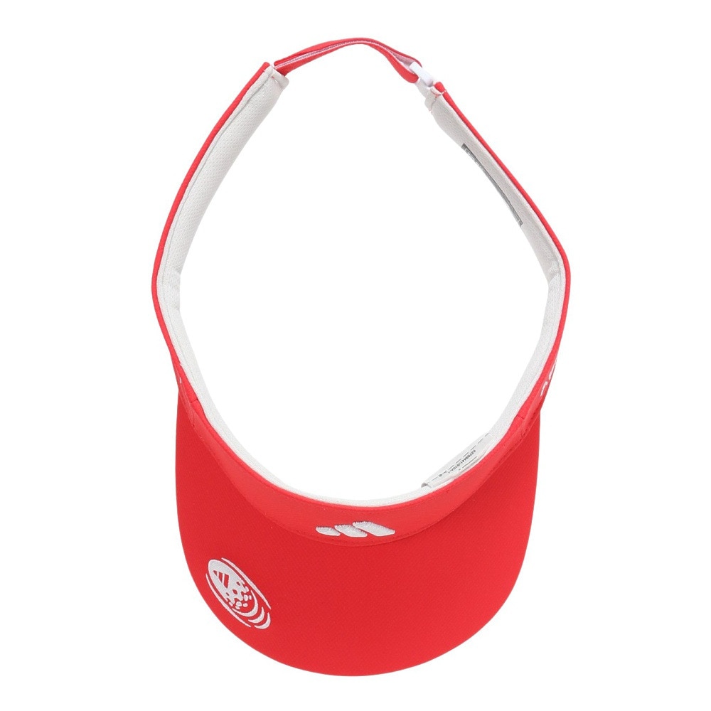 アディダス（adidas）（メンズ、レディース）サイドロゴ バイザー KTK05-JH3649RED