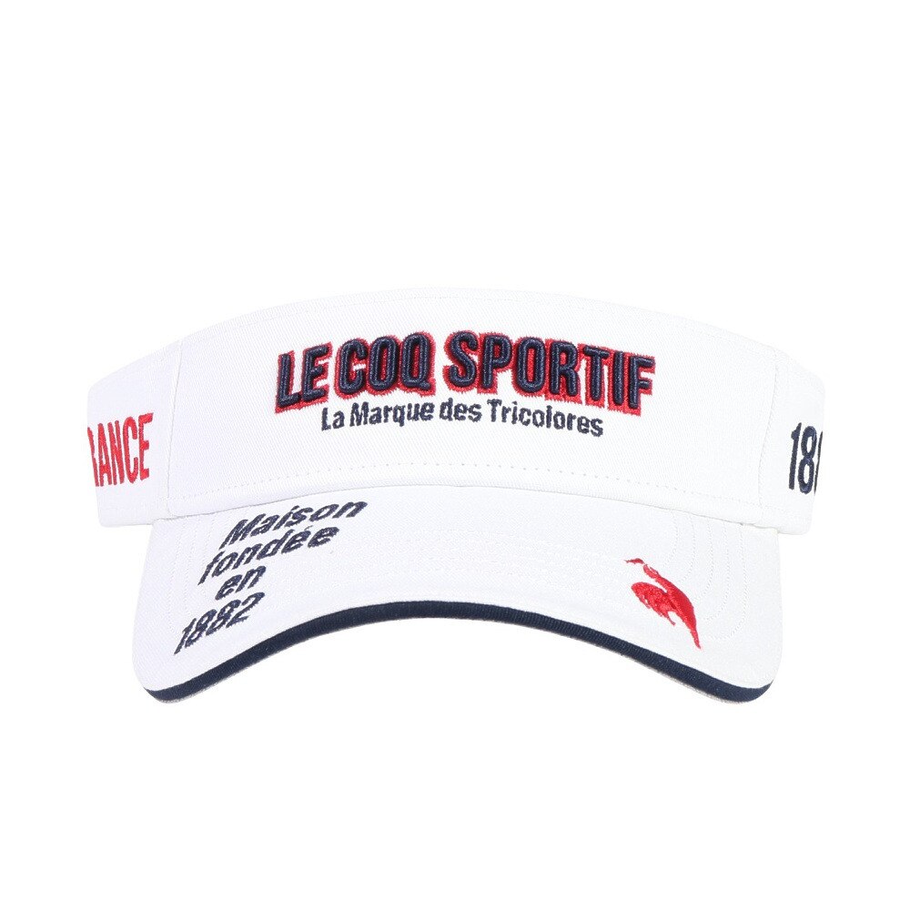 ルコックスポルティフ（lecoqsportif）（メンズ）定番ロゴサンバイザー LG5SCP50M WH00