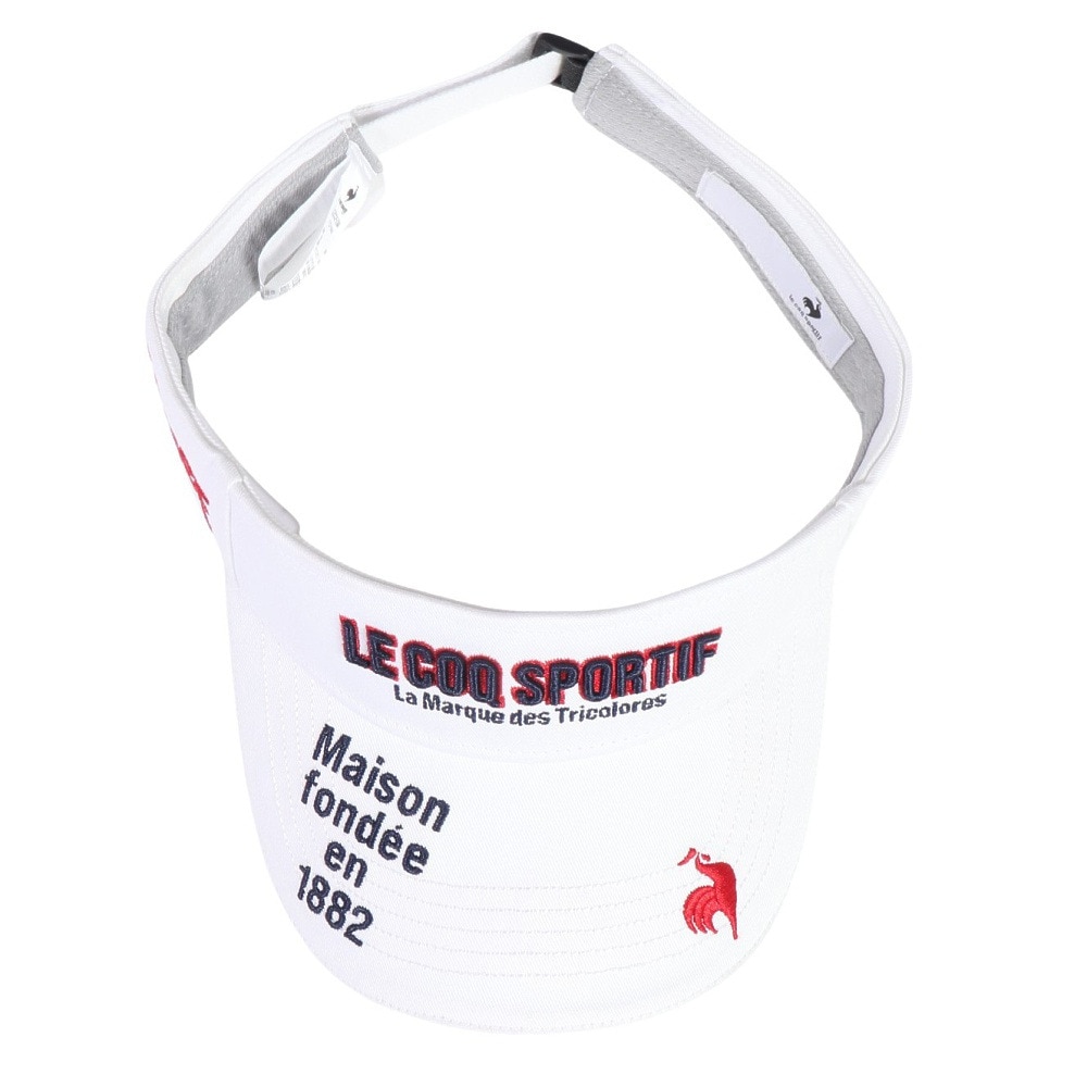 ルコックスポルティフ（lecoqsportif）（メンズ）定番ロゴサンバイザー LG5SCP50M WH00
