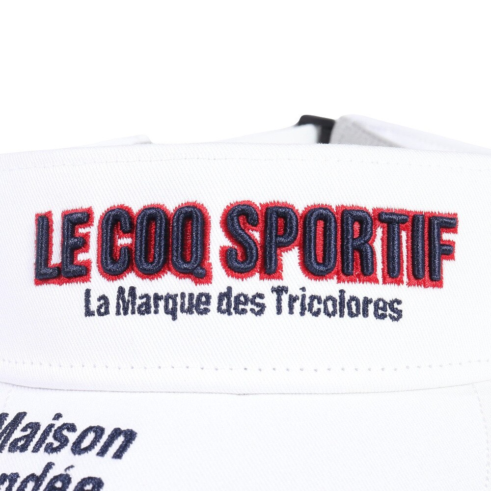 ルコックスポルティフ（lecoqsportif）（メンズ）定番ロゴサンバイザー LG5SCP50M WH00