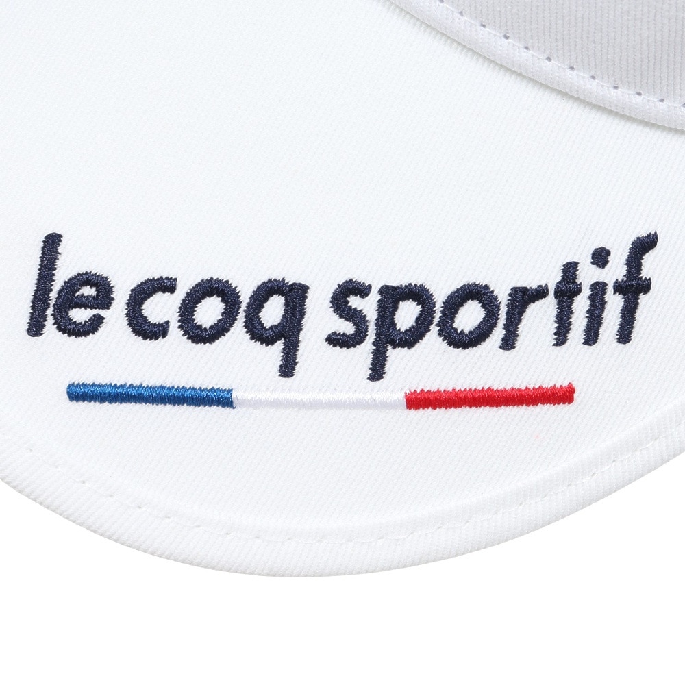 ルコックスポルティフ（lecoqsportif）（メンズ）ゴルフ 定番イヤーカーブサンバイザー LG5SCP51M WH00