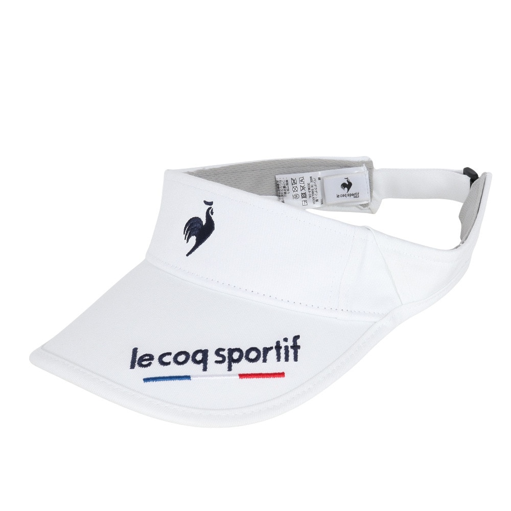 ルコックスポルティフ（lecoqsportif）（メンズ）ゴルフ 定番イヤーカーブサンバイザー LG5SCP51M WH00