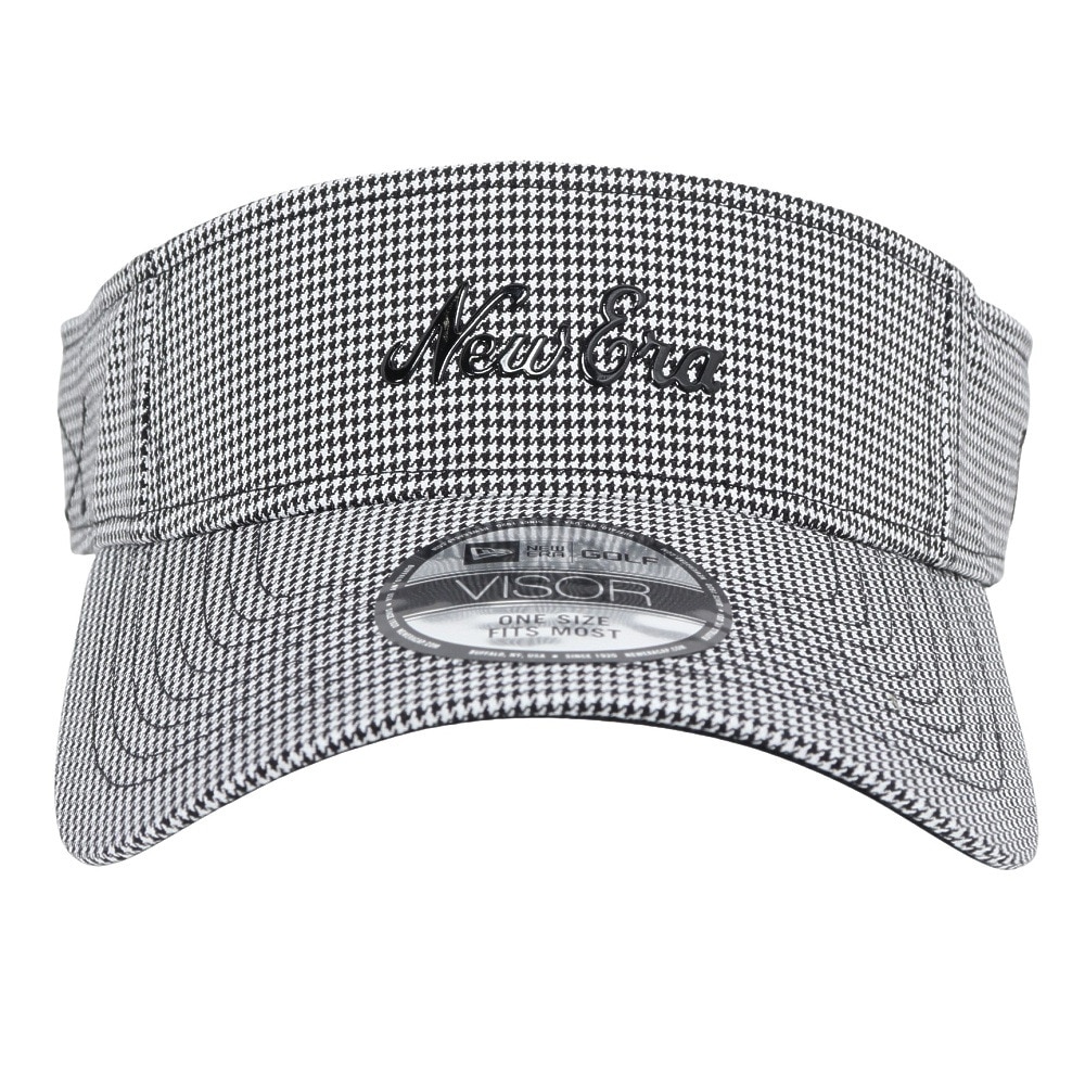 ニューエラ（NEW ERA）（メンズ、レディース）ゴルフ サンバイザー Houndstooth BLK 14391268