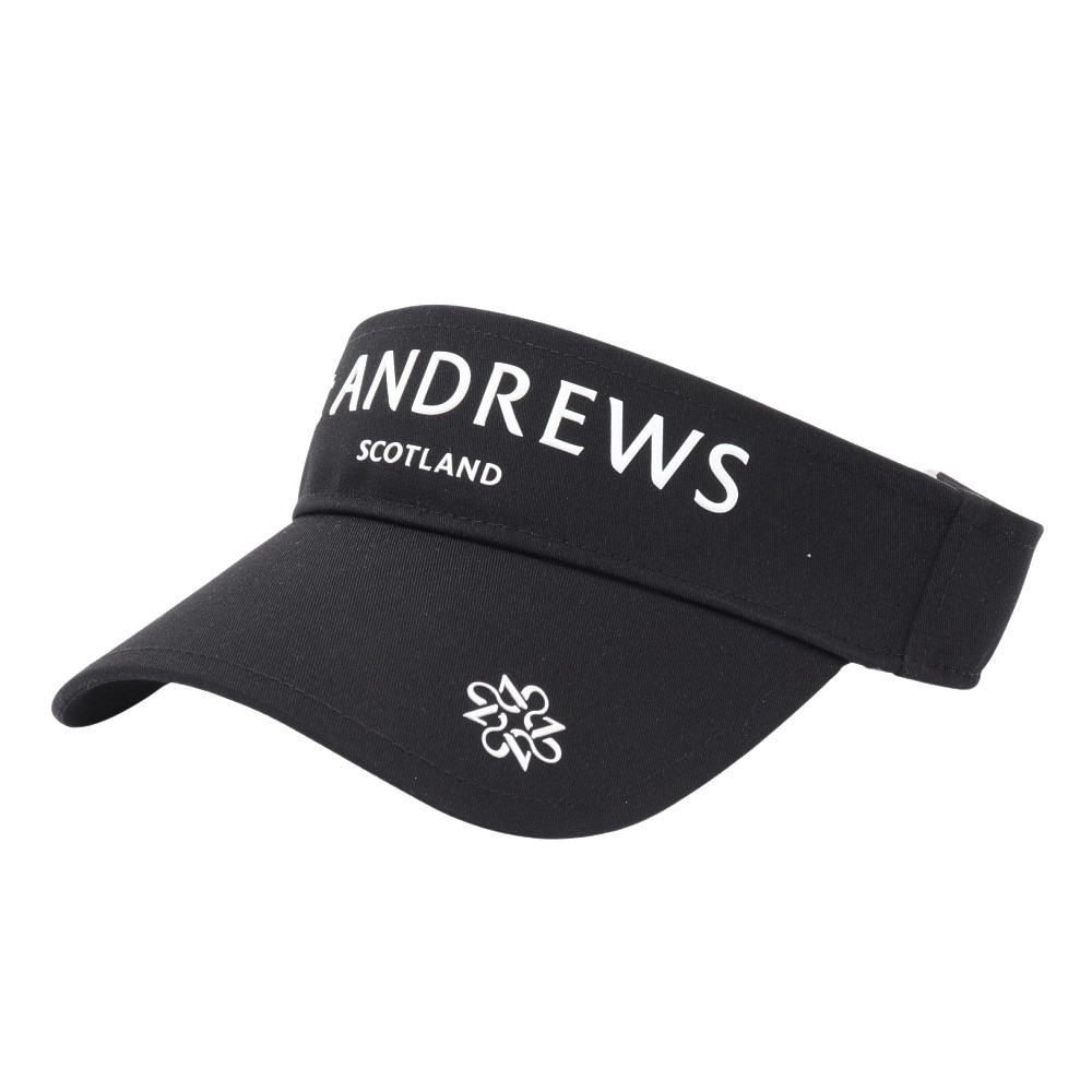 セントアンドリュース（ST.ANDREWS）（メンズ、レディース）帽子 TCツイル ロゴバイザー 042-5287854-010