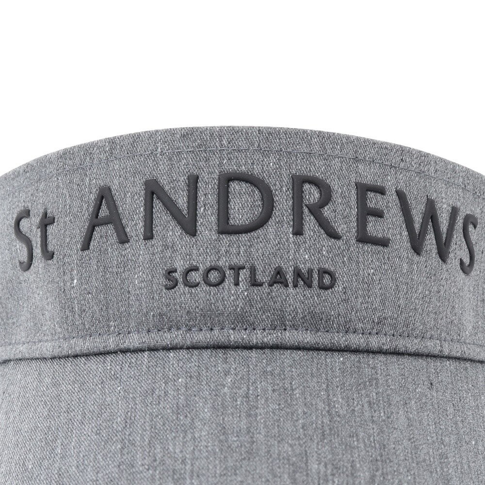 セントアンドリュース（ST.ANDREWS）（メンズ、レディース）帽子 TCツイル ロゴバイザー 042-5287854-020