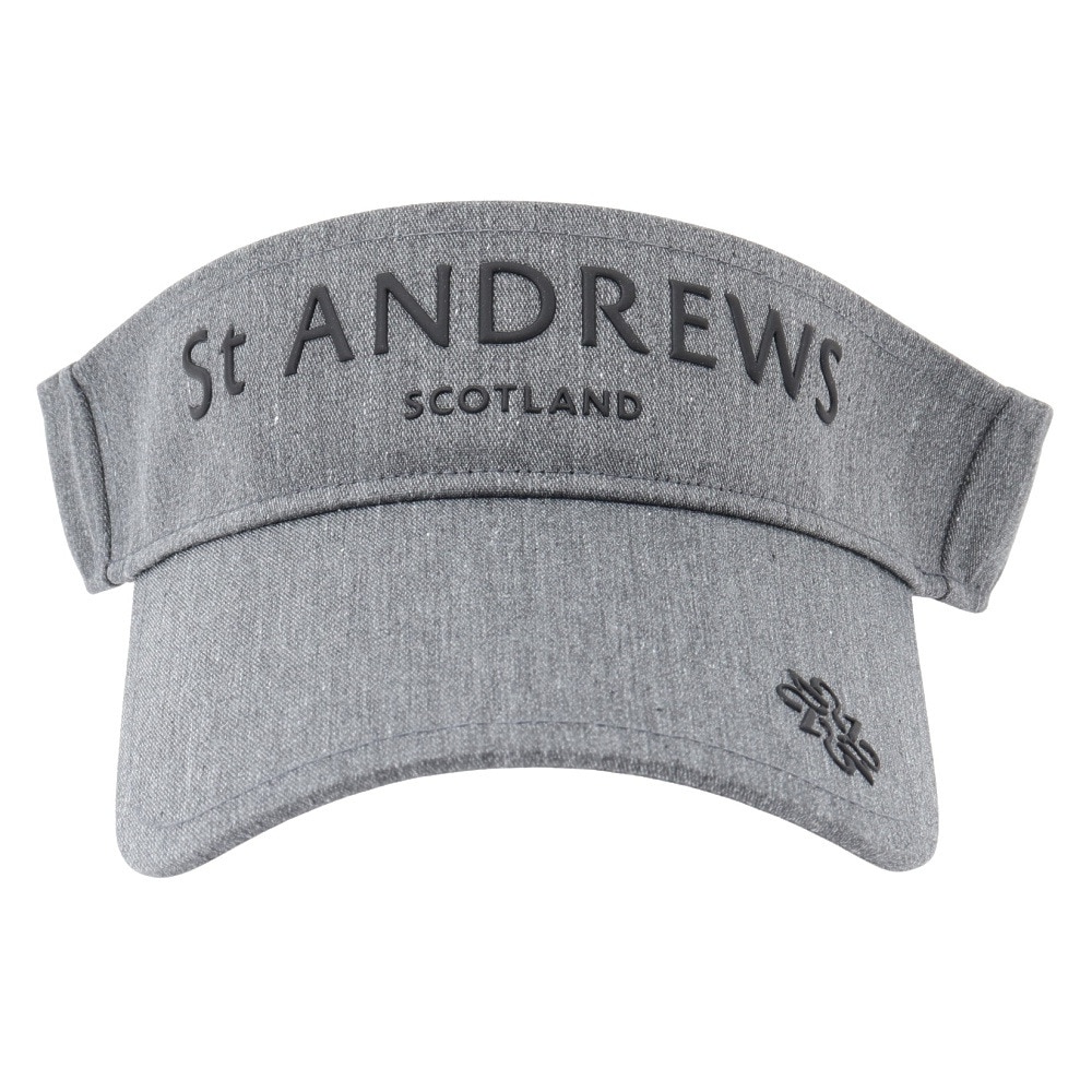 セントアンドリュース（ST.ANDREWS）（メンズ、レディース）帽子 TCツイル ロゴバイザー 042-5287854-020