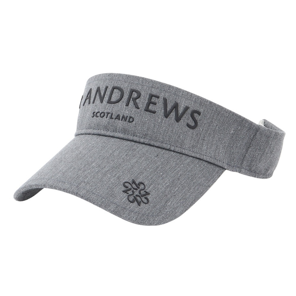 セントアンドリュース（ST.ANDREWS）（メンズ、レディース）帽子 TCツイル ロゴバイザー 042-5287854-020